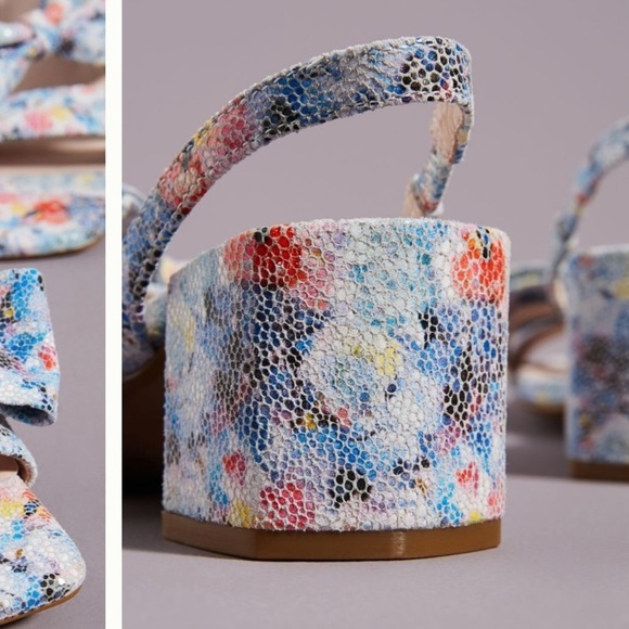 ANTHROPOLOGIE Cecelia New York Cosette Leather Heels 7,5M. - Picture 5 of 11